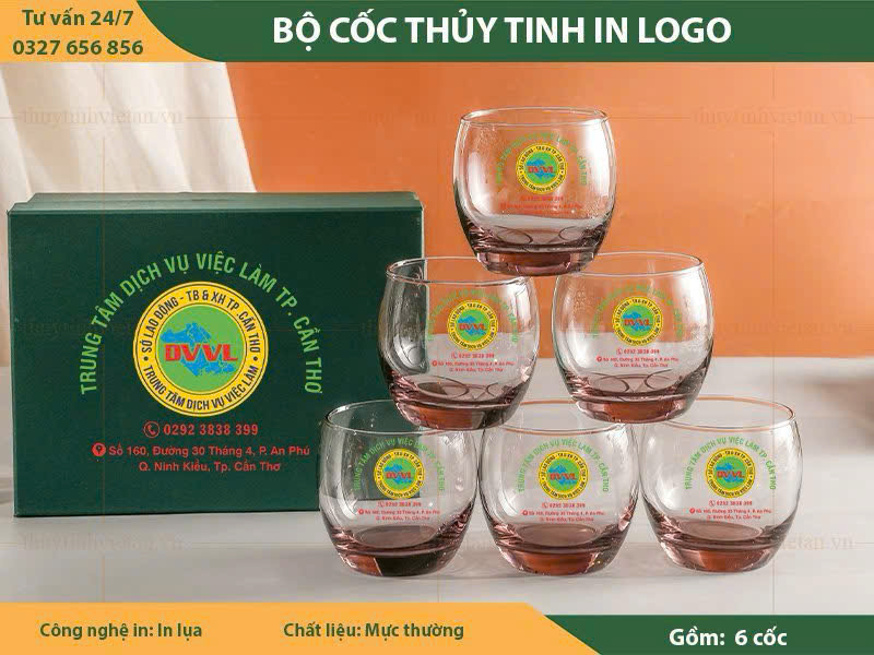 Bộ cốc thủy tinh quà tặng ocean