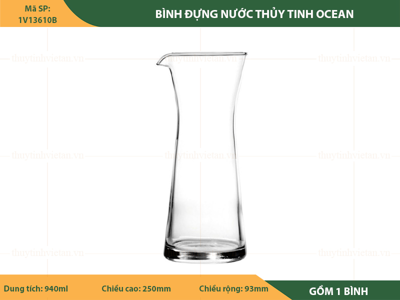 Bình nước thủy tinh ocean